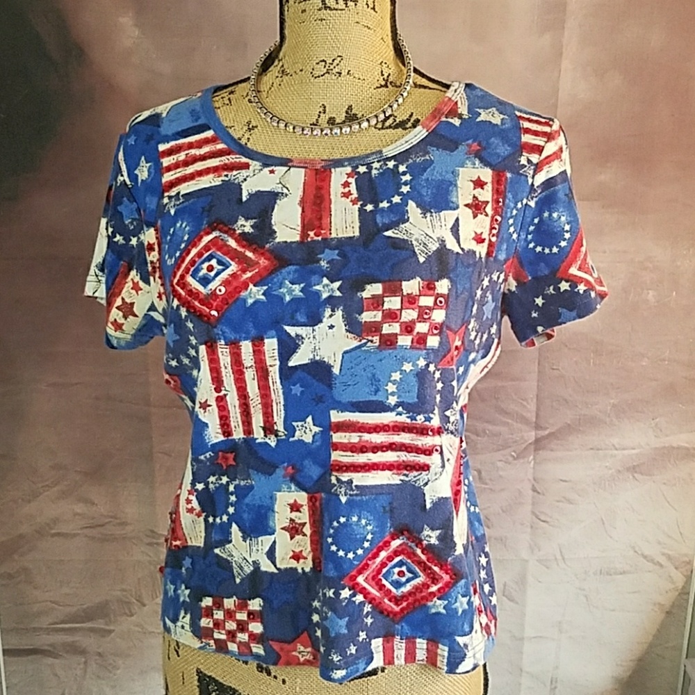 Take Two Clothing 4th of July Embellished Tee